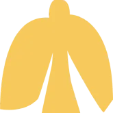 Riverside Early Childcare A simple, stylized icon representing an early childcare professional without distinct features, presented in solid gold color on a transparent background.